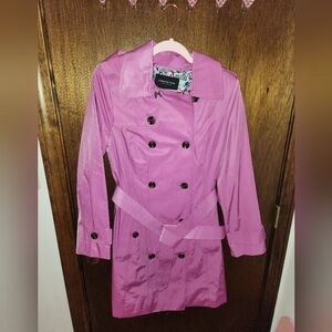NWOT London Fog Women's Pink Trench Coat Size Coat